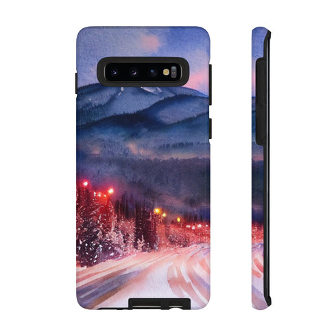 Christmas in Vail Colorado - Impact Resistant Phone Case Samsung Galaxy S10 Glossy